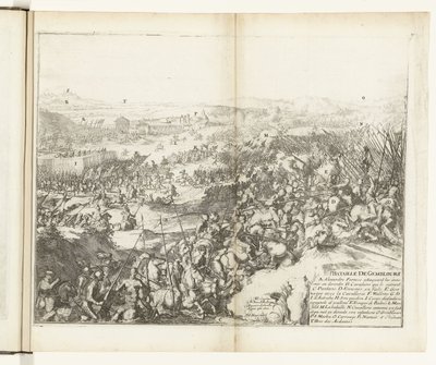 Slag ved Gemblours, 1578 Battle of Gemblours (titel på objekt) Wars of Flanders (serietitel) af Romeyn de Hooghe