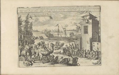 Slaven en gevangenen bij de Turken Turkse slavernij en gevangenis / Slaveri og fængsel blandt tyrkerne (titel på objekt) Øst- og Vestindien og andre steder (serietitel) af Romeyn de Hooghe