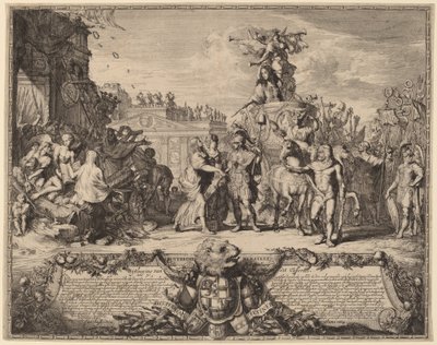 Uytrecht Restores (Generobringen af ​​Utrecht, 1673) af Romeyn de Hooghe