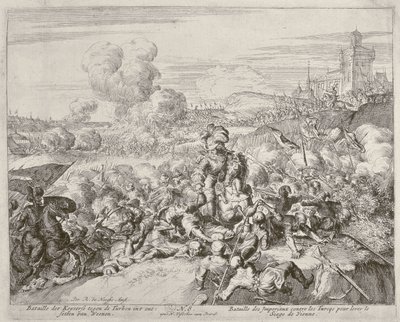 Vienna Print Cycle, Kejserens hær kæmper med tyrkerne, 1683 af Romeyn de Hooghe