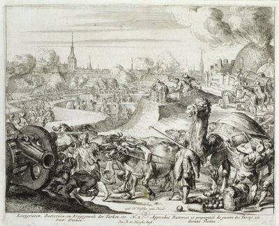 Vienna Print Cycle, tyrkisk stilling i Wien, 1683 af Romeyn de Hooghe