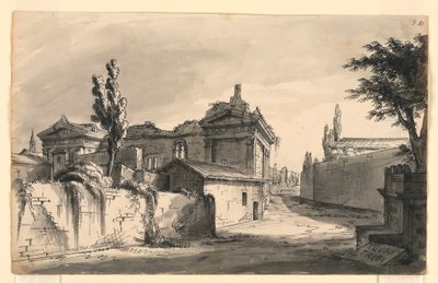 Scenedesign, antikke bygninger af Romolo Achille Liverani