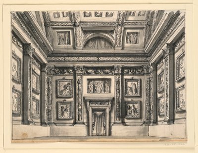 Scenedesign, Palace Interiør af Romolo Achille Liverani