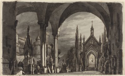 Graveyard of the Ravenswoods, fra "Lucia di Lammermoor" af Romolo Liverani