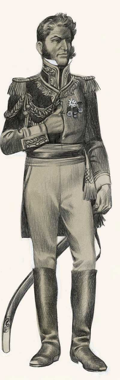 Antonio Lopez de Santa Anna af Ron Embleton