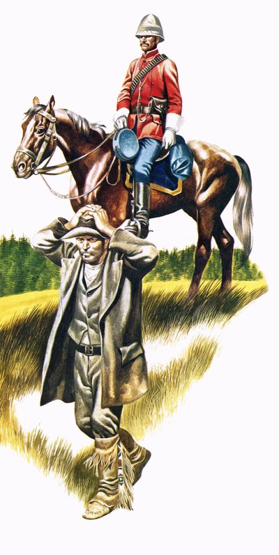 Canadisk politimand med en fange af Ron Embleton