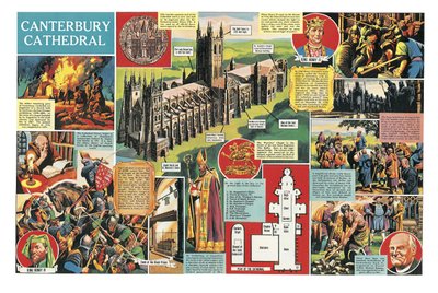 Katedralen i Canterbury af Ron Embleton
