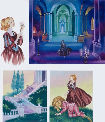 Illustrationer til Skønheden og udyret af Ron Embleton