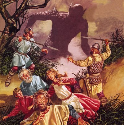 Legenden om Beowulf: Grendel - Terror fra sumpene af Ron Embleton