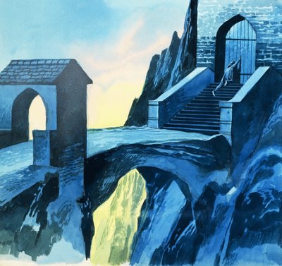 Tristan og Isolde: Hvor Tristan drager af sted mod Irland af Ron Embleton