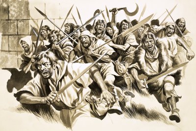 Uidentificeret bande går til angreb af Ron Embleton