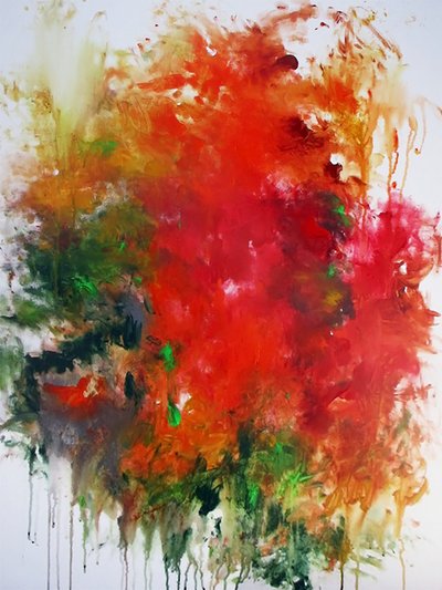 Abstrakt farveeksplosion af Ron Halfant