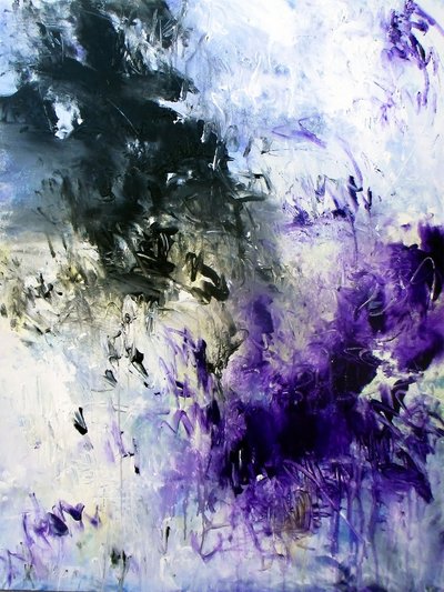 Abstrakt violet energi af Ron Halfant