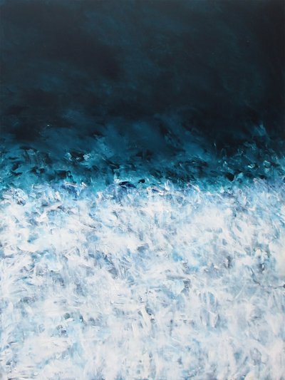 Crashing Ocean Blues af Ron Halfant