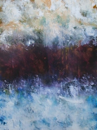 »Crashing Waves« – abstrakt af Ron Halfant