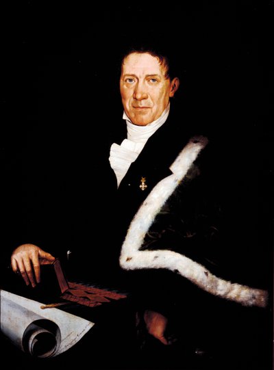 Portræt af arkitekten Carlo Barabino (1768-1835) Maleri af Rosa Bacigalupo Carrera (1800-tallet) 1800-tallets gener, Galleri for moderne kunst af Rosa Bacigalupo Carrea