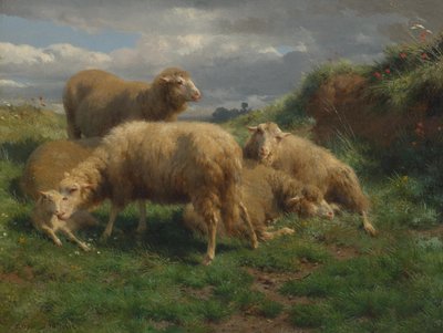 Et landskab med får af Rosa Bonheur