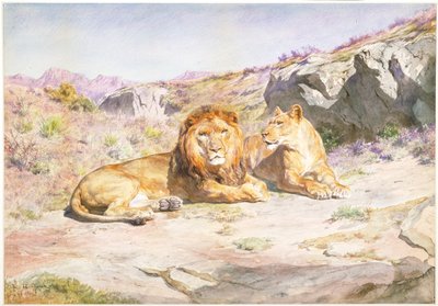 Kongelige i hjemmet af Rosa Bonheur