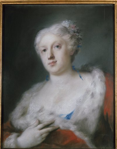 Selvportræt (Selvportræt) Maleri af Rosalba Carriera (1675-1757) Torino, Galleria Sabauda af Rosalba Giovanna Carriera