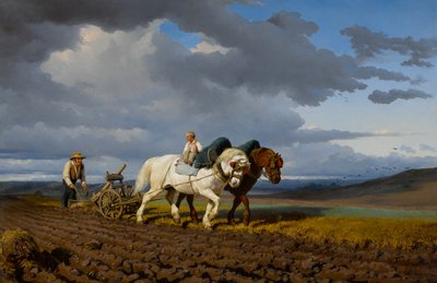 Pløjningen, 1844. af Rosa Bonheur