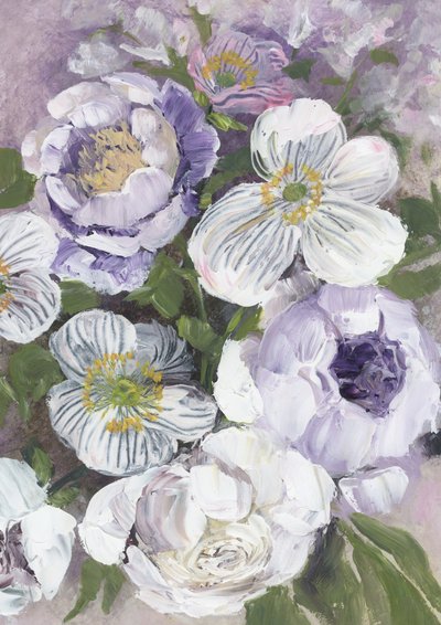 Lavendel med hvide blomster af Rosana Laiz Blursbyai