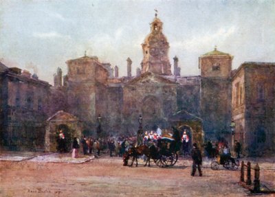 Den kongelige campav af James I, konge af Aragon under belejringen af Mallorca i 1229, detaljer fra vægmalerierne i Palacio Aguilar, 1280 af Rose Maynard Barton