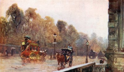 Grosvenor Place på en våd dag af Rose Maynard Barton