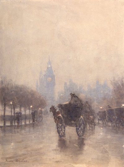 Victoria Embankment (akvarel) af Rose Maynard Barton