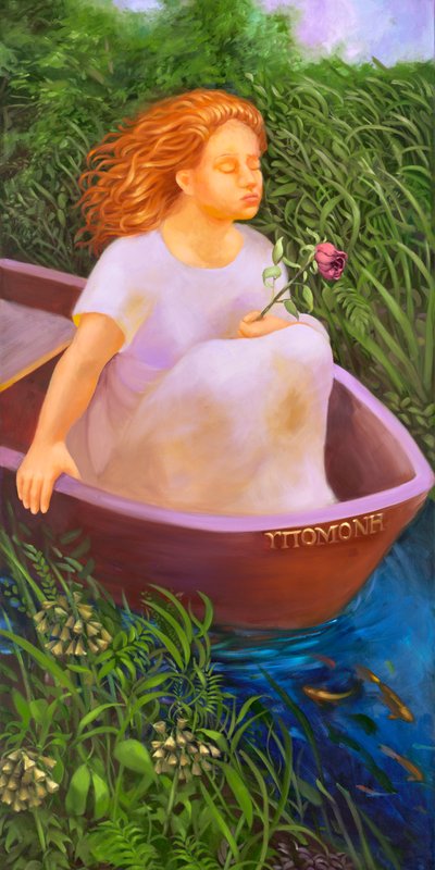 Udholdenhed, 2006 (olie på lærred) af Rosemarie Adcock