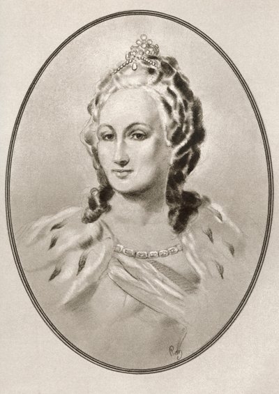 Catherine II, fra Living Biography of Famous Rulers. af Ross Gordon
