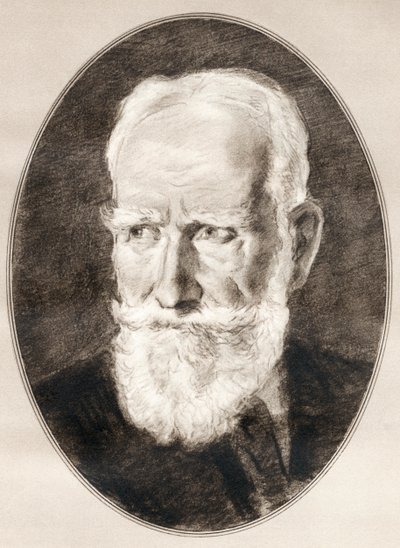 George Bernard Shaw, fra Living Biography of Famous Men. af Ross Gordon