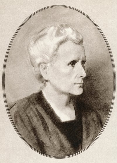 Marie Sklodowska Curie, fra Living Biography of Great Scientists. af Ross Gordon