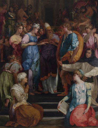 Jomfru Pala Ginoris ægteskab, 1523 af Rosso Fiorentino