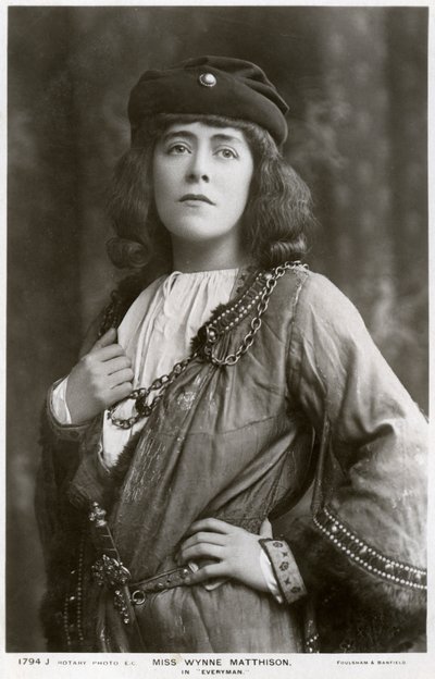 Edith Wynne Matthison, britisk skuespillerinde, c1907. af Rotary Photo