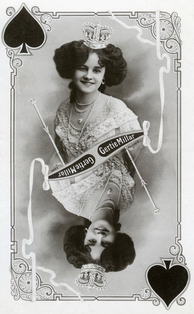 Gertie Millar, britisk skuespillerinde og sangerinde, c1905. af Rotary Photo