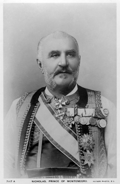 Nicholas, prins af Montenegro, omkring 1900-tallet. af Rotary Photo