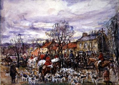 Møde af Hounds af Rowland Henry Hill