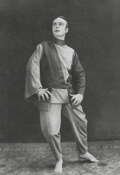 Rudolf von Laban, østrigsk danser (s/h-foto) af Ruben Sobol