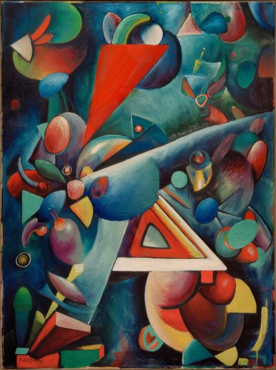 Sammensætning XIV af Rudolf Bauer