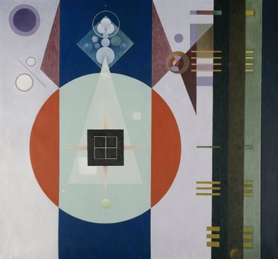 Mørk firkant af Rudolf Bauer