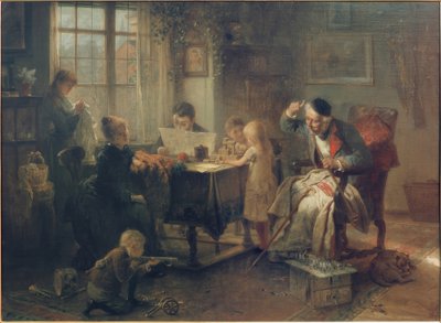Familiescene af Rudolf Hausleithner