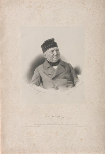 Friedrich Georg Wilhelm Vasily Yakovlevich von Struve 1793-1864, 1857. af Rudolf Hoffmann