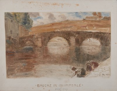 Brücke i Quimperlé I af Rudolf Konopa