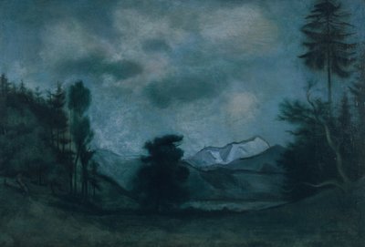 Alpine Landskab af Rudolf Kremlicka