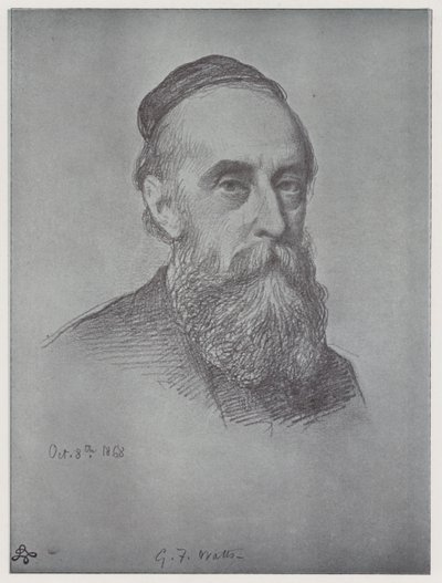 George Frederick Watts (litho) af Rudolf Lehmann