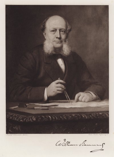 Karl Wilhelm Siemens (litho) af Rudolf Lehmann