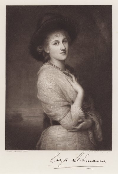 Liza Lehmann (Litho) af Rudolf Lehmann
