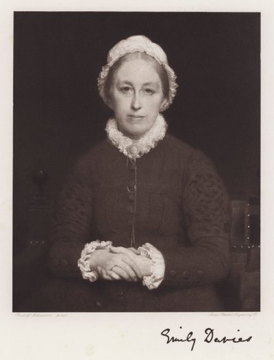 Sarah Emily Davies (litho) af Rudolf Lehmann