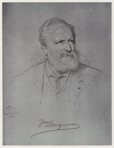 William Adolphe Bouguereau (litho) af Rudolf Lehmann