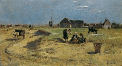 Landschaft aus Cayeux af Rudolf Ribarz